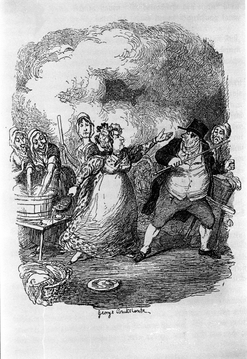 Illustrazione per "Oliver Twist" di Charles Dickens (1812-1870), di George Cruikshank (1792-1878) da George Cruikshank