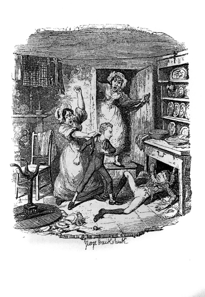 Illustrazione per "Oliver Twist" di Charles Dickens (1812-1870), di George Cruikshank (1792-1878) da George Cruikshank