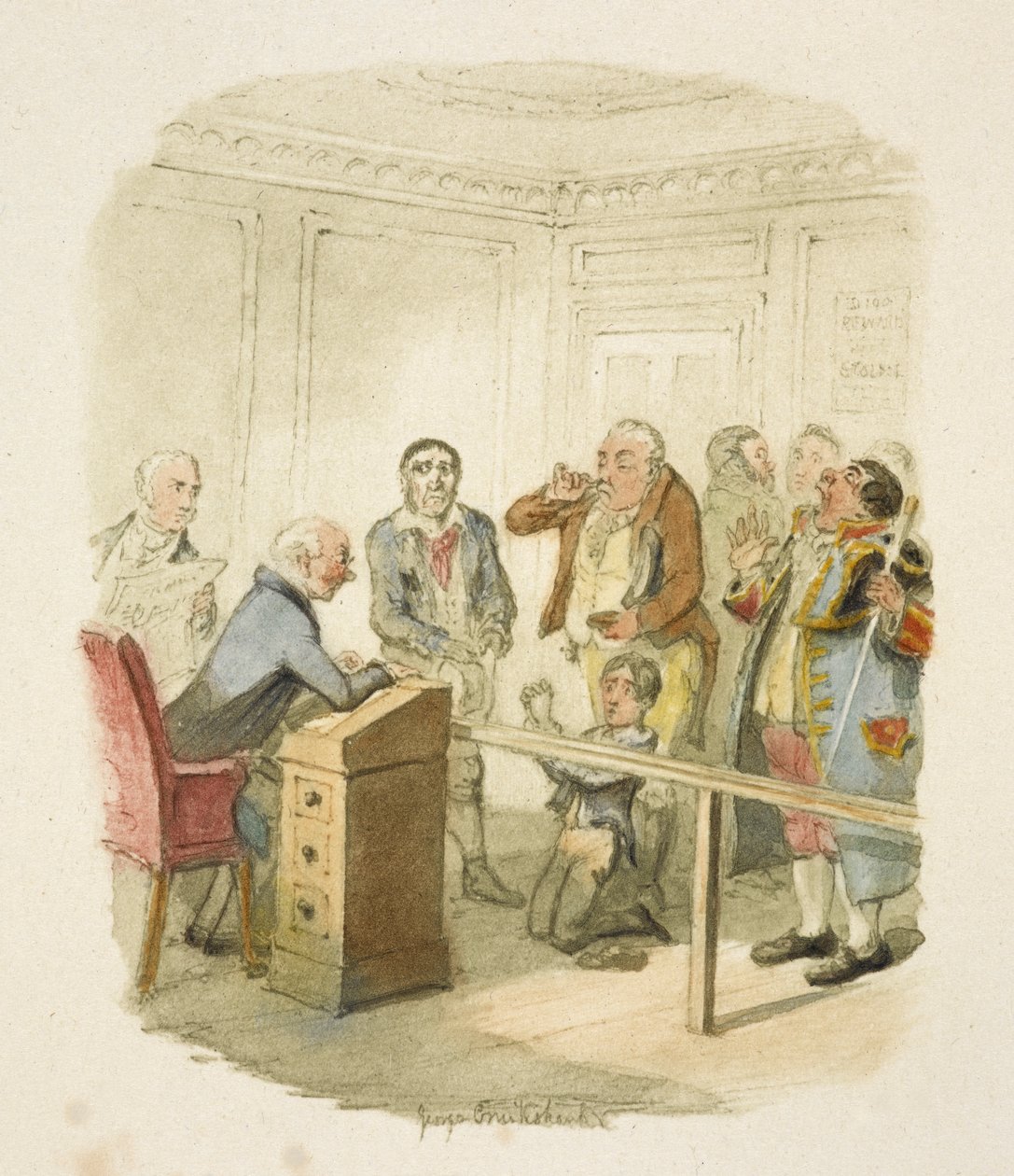 Illustrazione per "Oliver Twist" da George Cruikshank