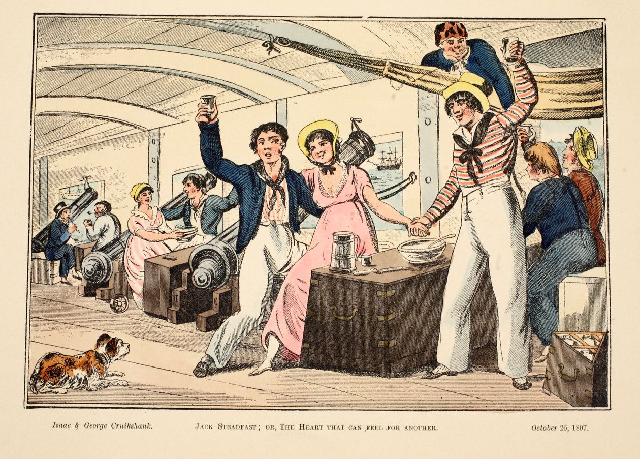 Jack Steadfast; o, Il cuore che può sentire per un altro, pub. 1807 da George Cruikshank