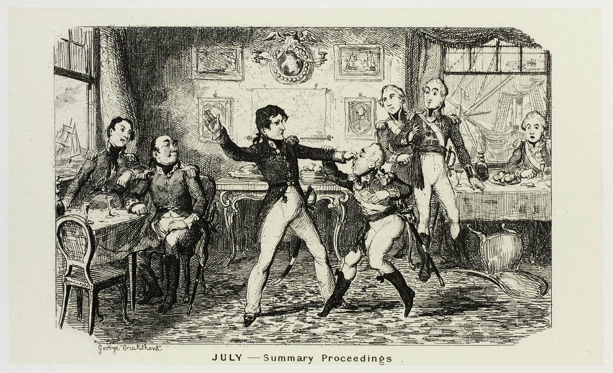 Luglio - Atti sommari dalle acqueforti di George Cruikshank a The Comic Almanacks: 1835-1853 da George Cruikshank