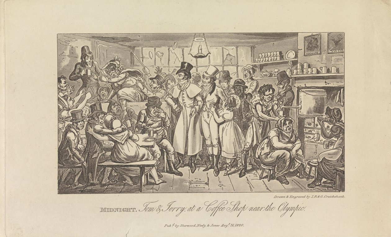 Mezzanotte, Tom & Jerry in una caffetteria... da George Cruikshank