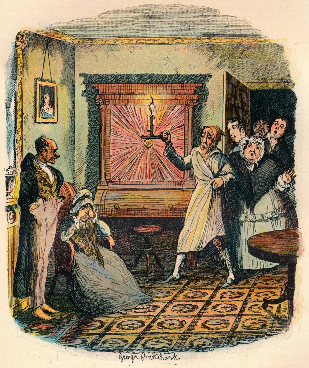 Mrs. Tibbs e Mr. Evenson, c1900 da George Cruikshank