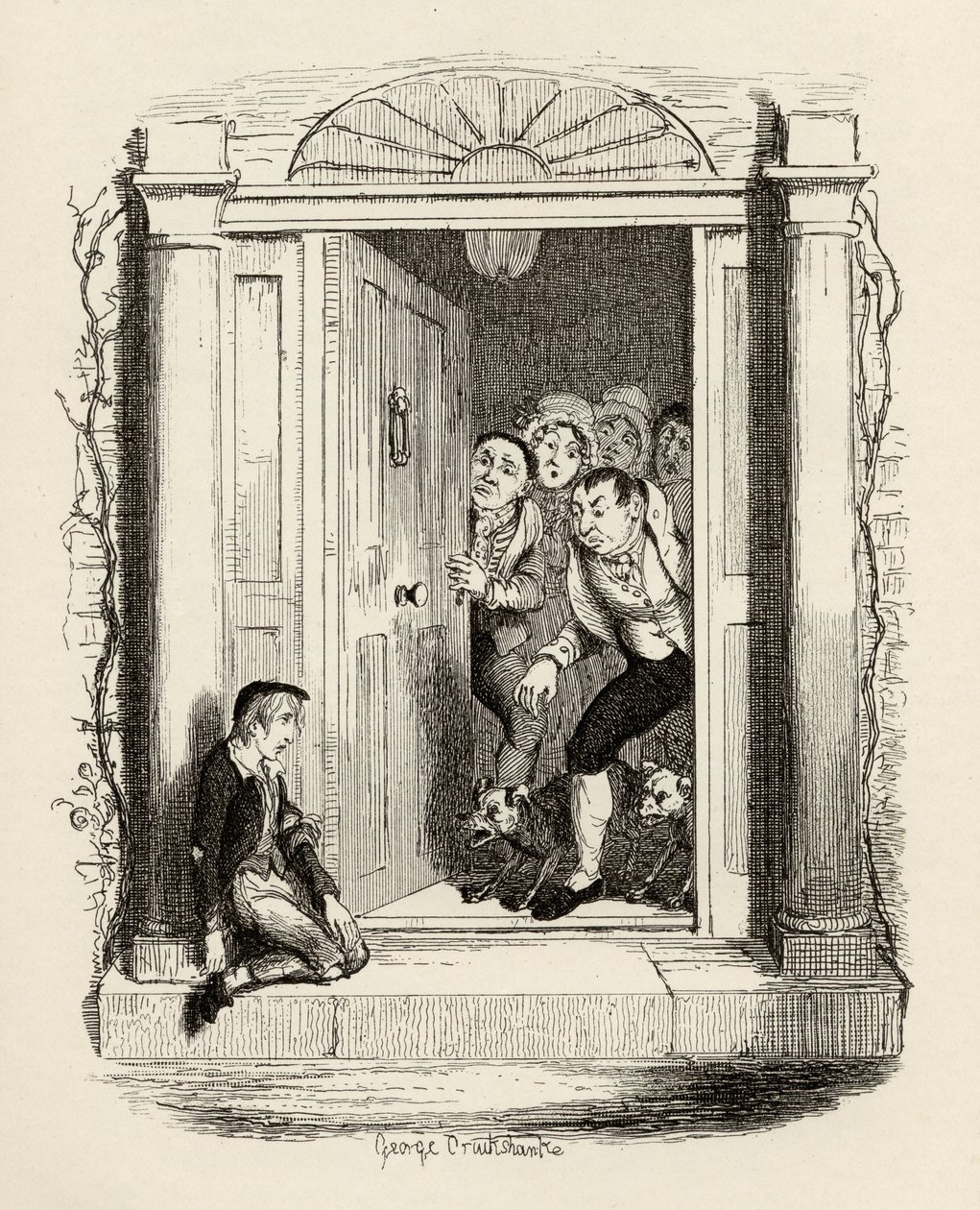Oliver Twist alla porta della signora Maylie, da 