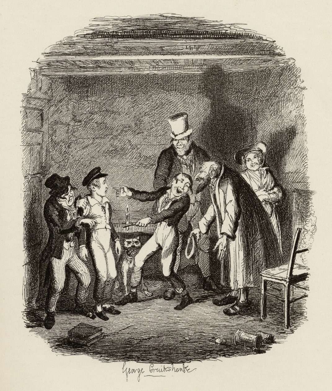 La ricezione di Oliver da parte di Fagin e dei ragazzi, da 