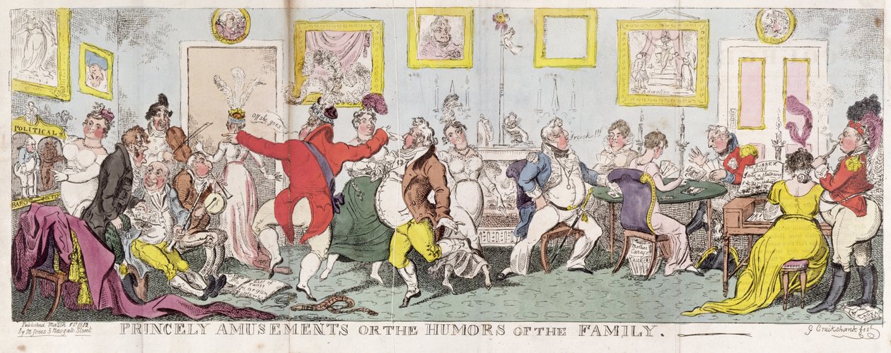 Divertimenti principeschi o Gli umori della famiglia da George Cruikshank