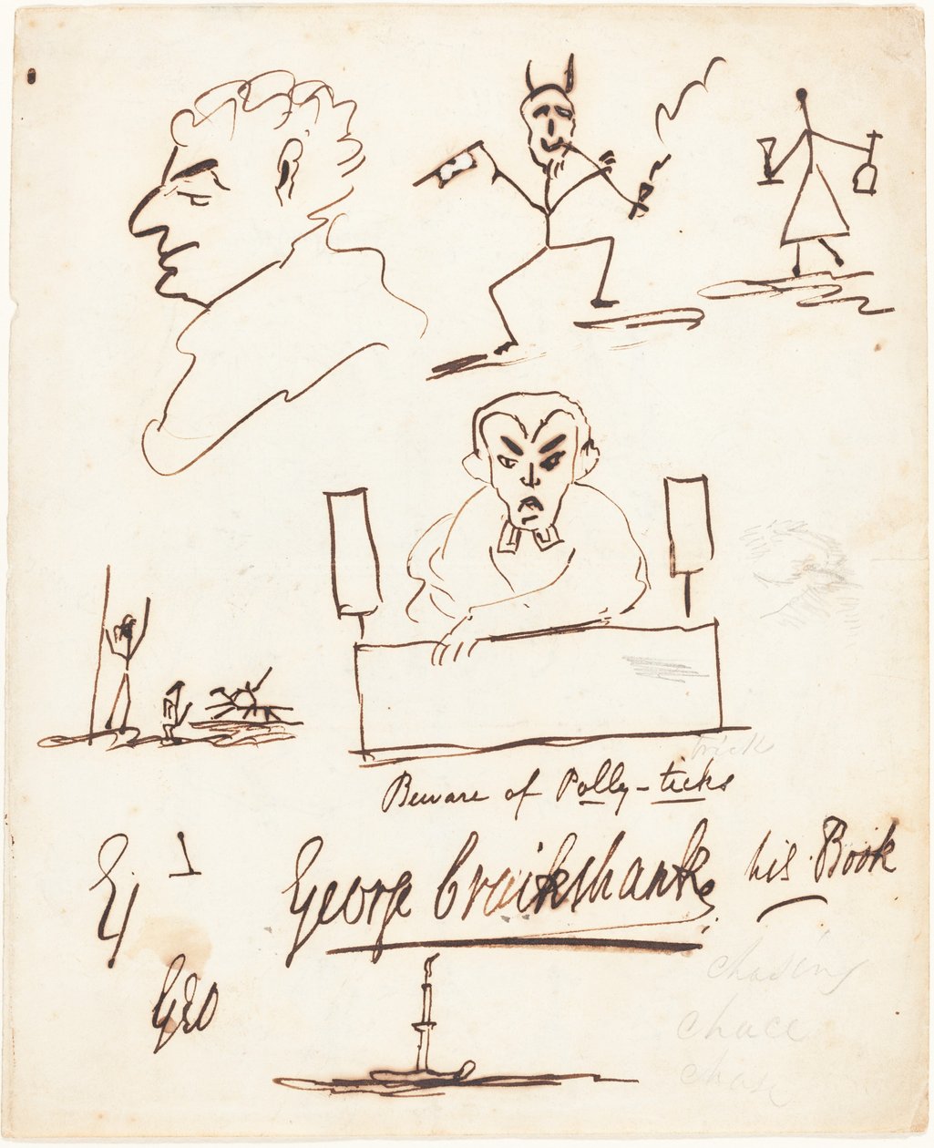 Schizzi Satirici da George Cruikshank