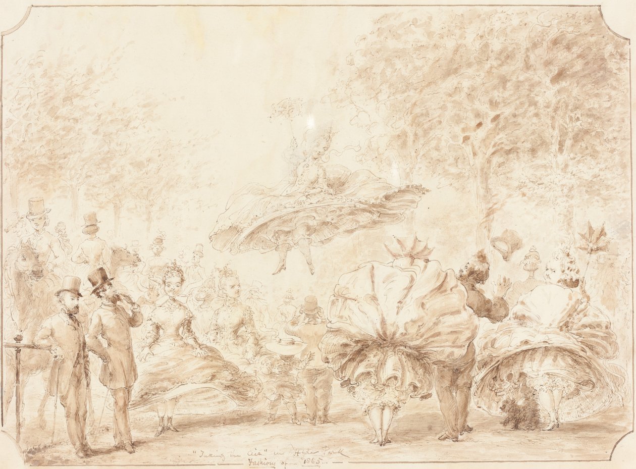 "Prendere aria" a Hyde Park da George Cruikshank
