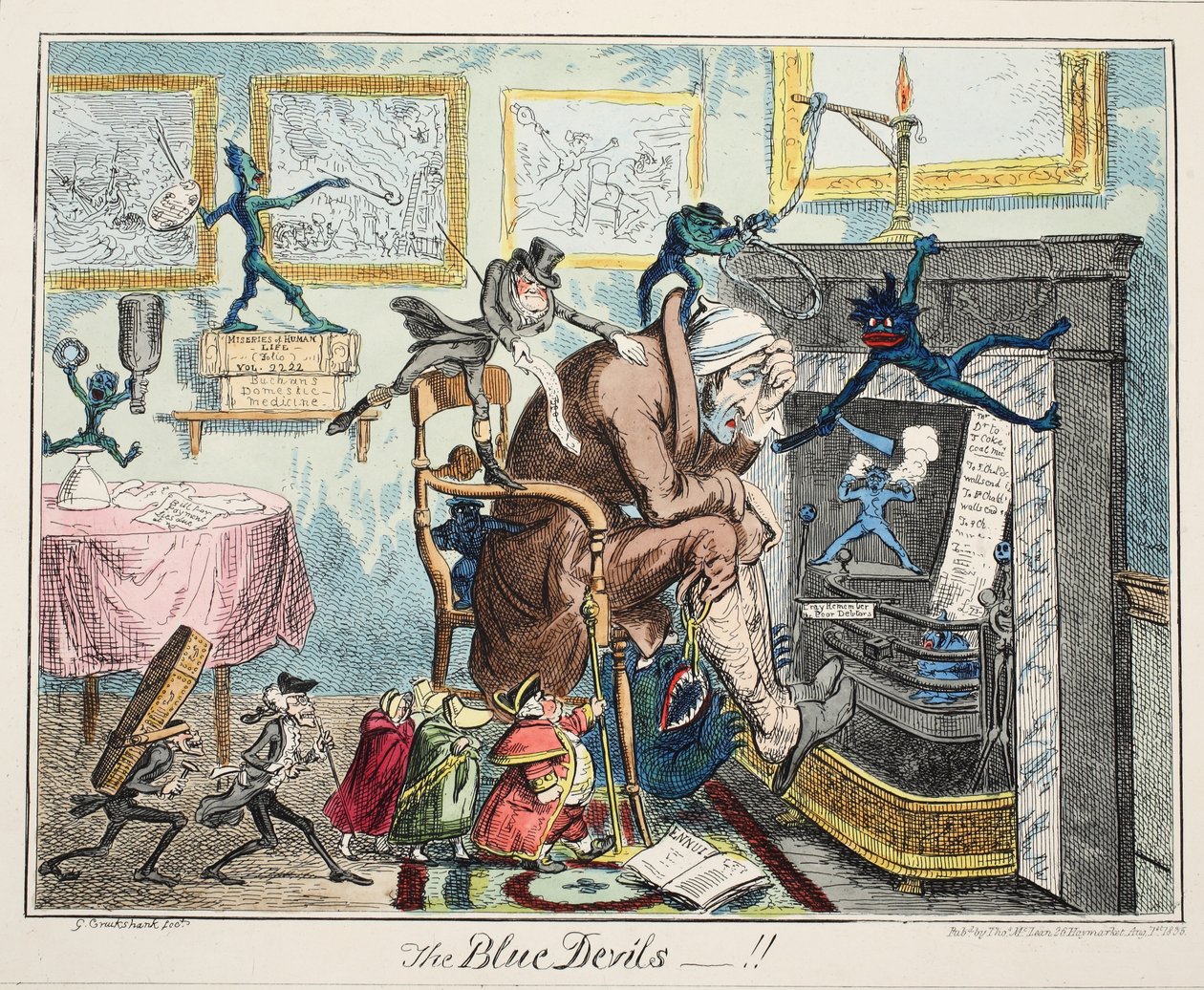 I Diavoli Blu, pub. 1835 da George Cruikshank