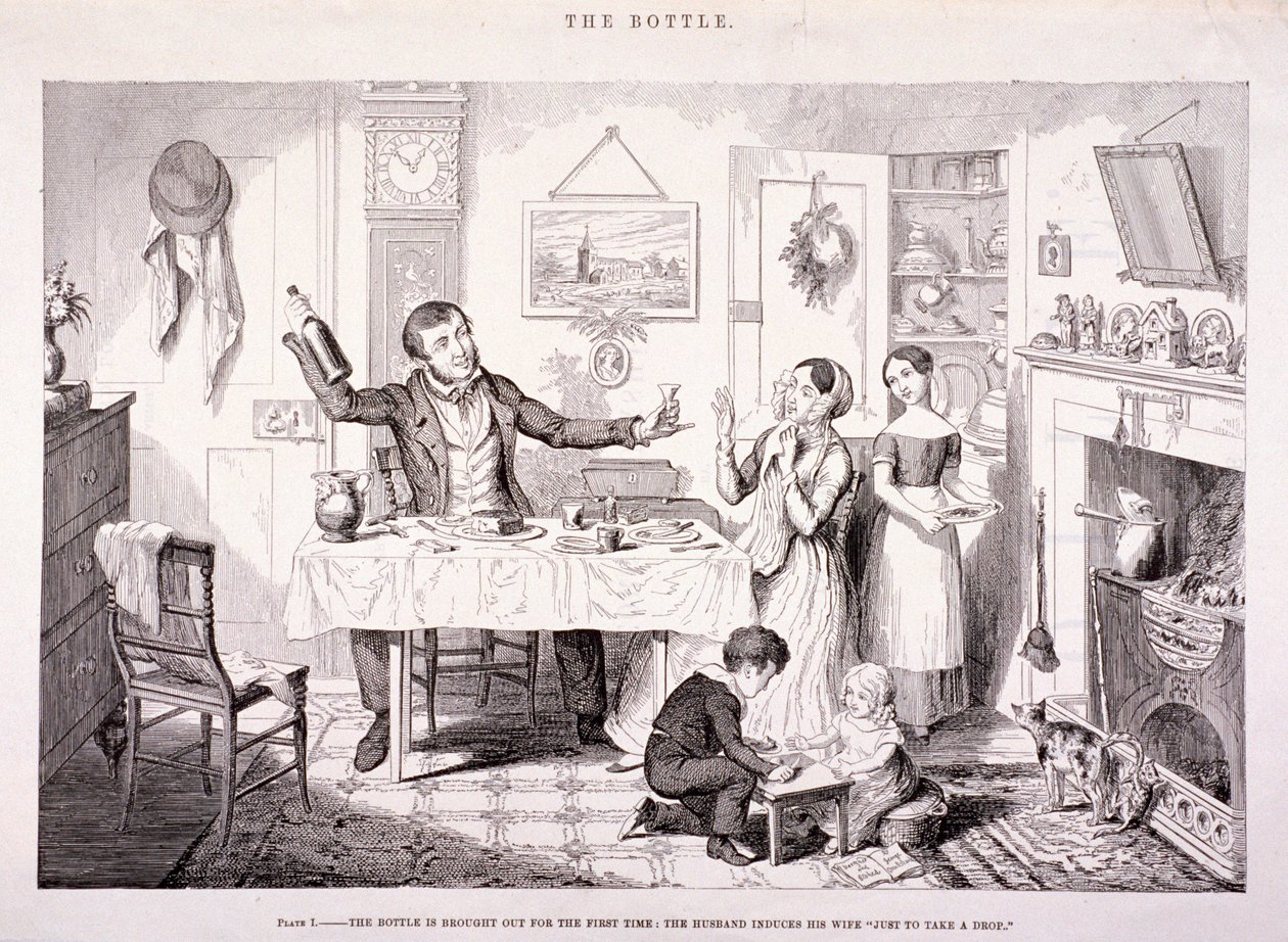 La Bottiglia, 1847 da George Cruikshank