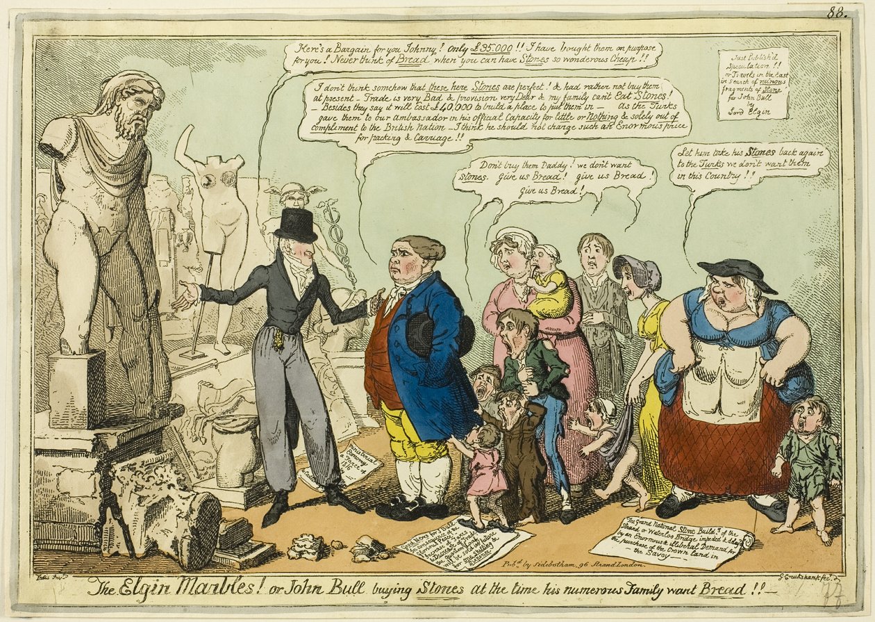I marmi di Elgin! da George Cruikshank