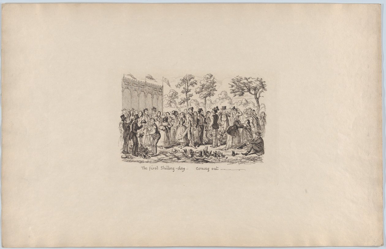 Il primo giorno dello scellino - Uscita da George Cruikshank