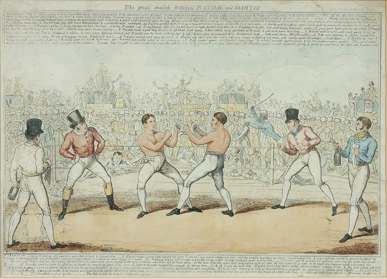 Il grande incontro tra Randall e Martin da George Cruikshank
