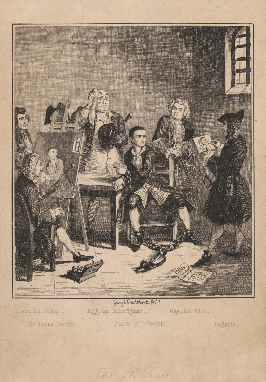 Il ritratto da George Cruikshank