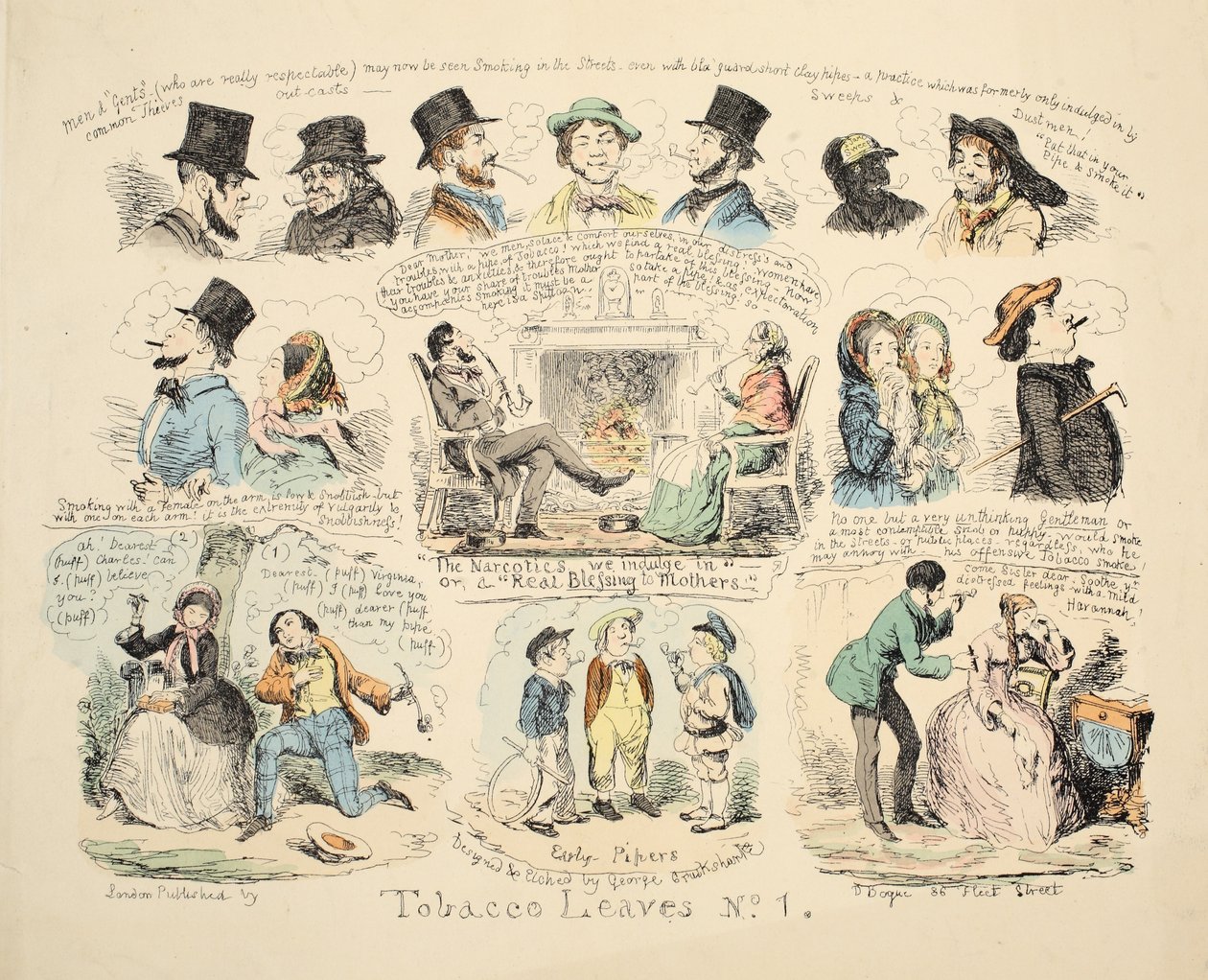 Foglie di tabacco n. 1 da George Cruikshank