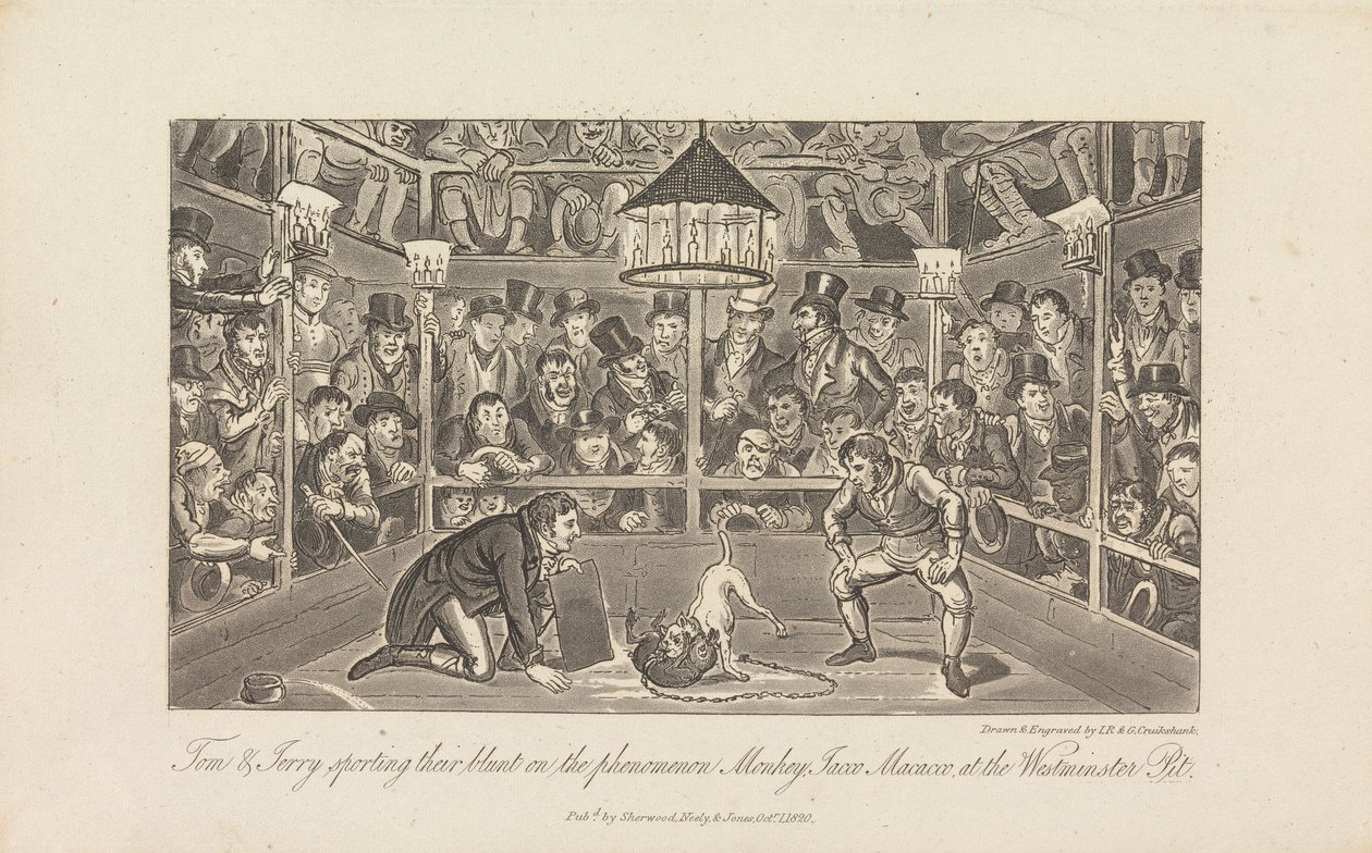 Tom & Jerry che sfoggiano il loro denaro... da George Cruikshank