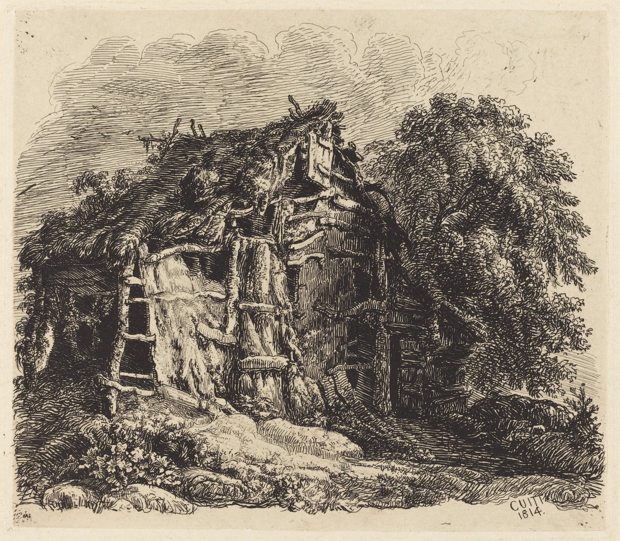 Capanna gallese a Machynllaeth da George Cuitt the Younger