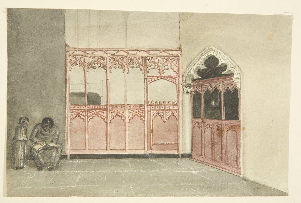 Vecchia cappella nella cattedrale di Bristol da George Cumberland