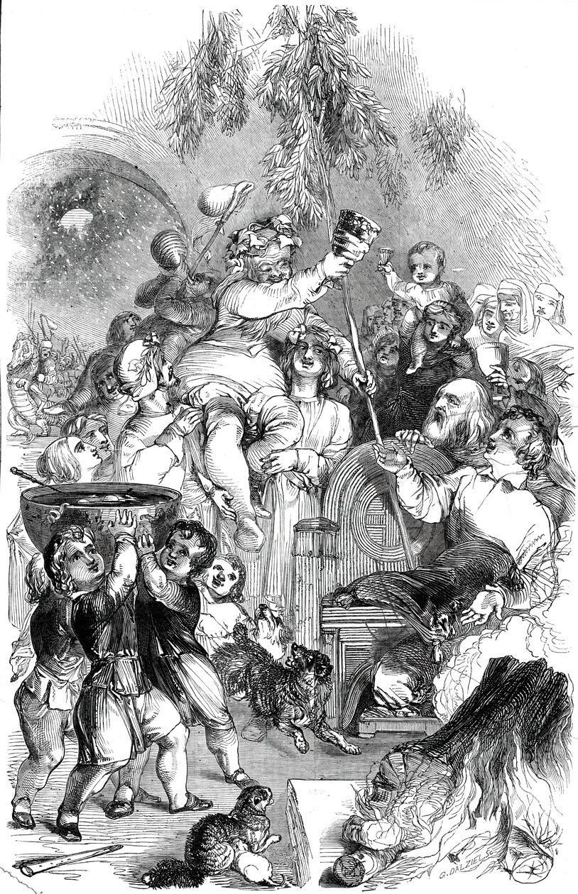 Portare il Natale - disegnato da William Harvey da George Dalziel