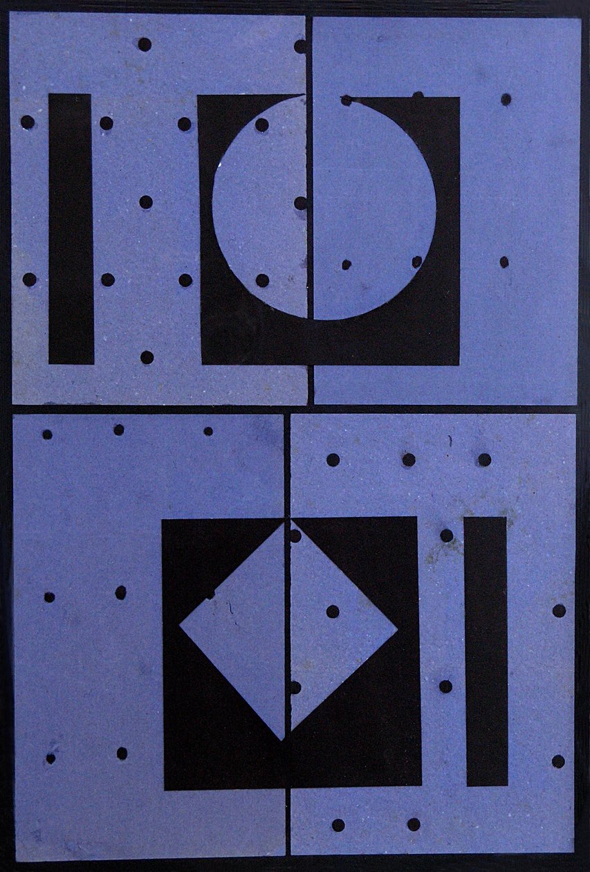 Collage, Blue Mercato, 2004 da George Dannatt