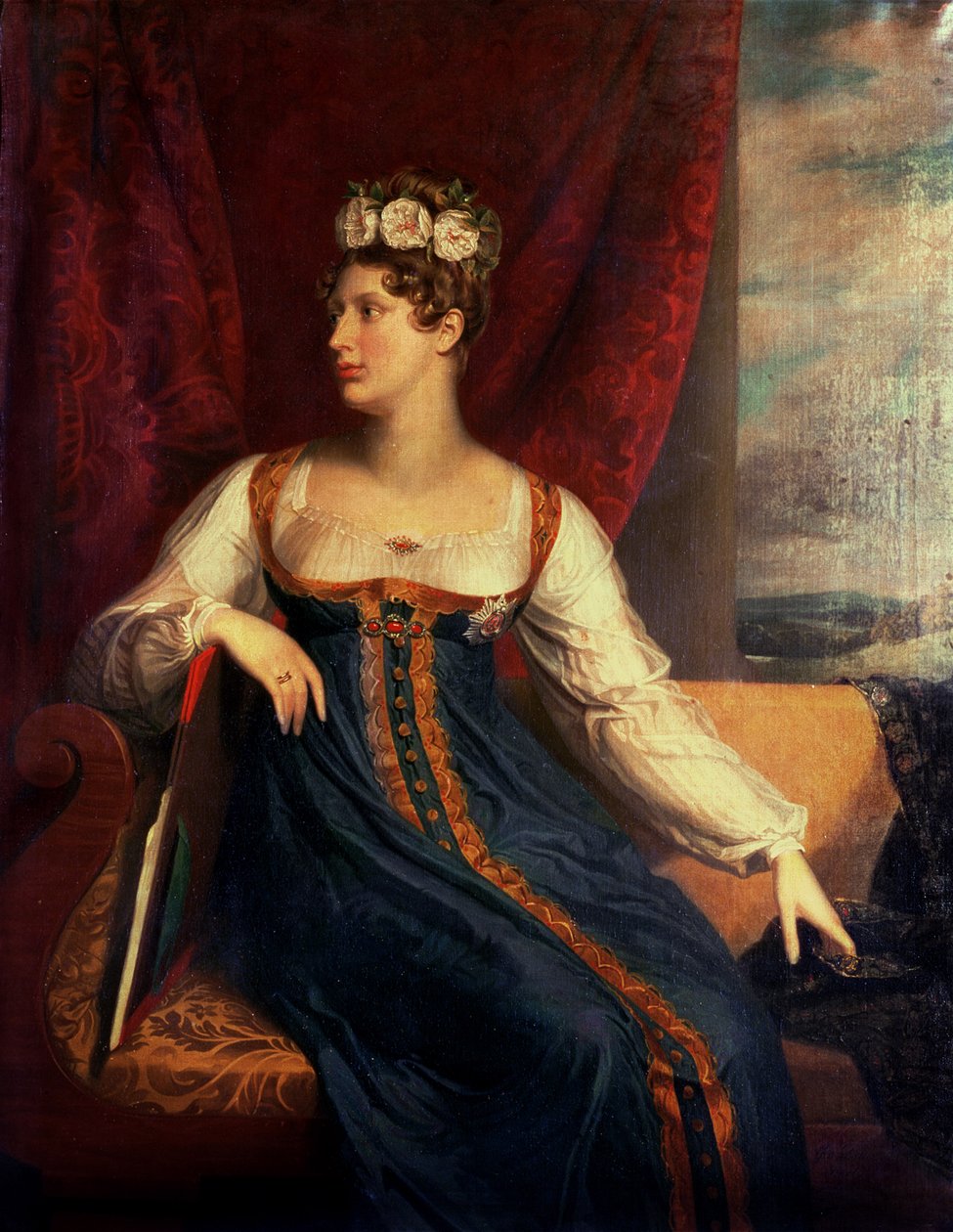 Ritratto della Principessa Charlotte Augusta del Galles da George Dawe