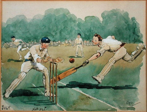 Il mese di luglio: Cricket da George Derville Rowlandson