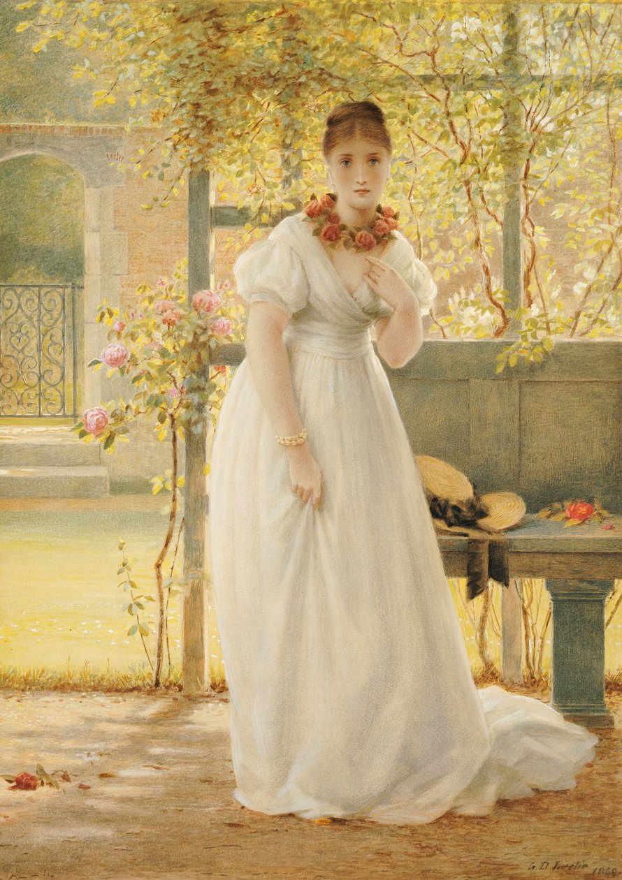 Nel giardino murato, 1869 da George Dunlop Leslie