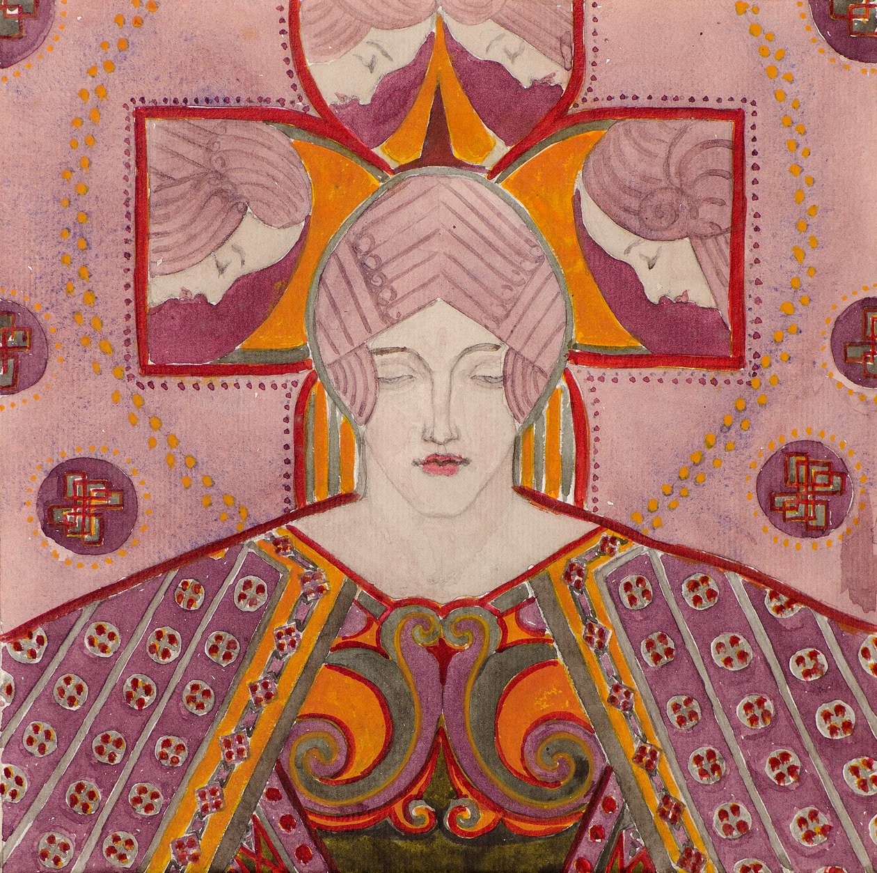 Studio [per pannello decorativo], c.1898-1901 da George Dutch Davidson