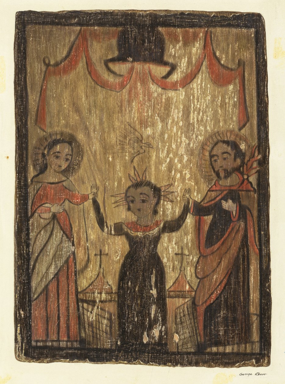 Retablo - La Sacra Famiglia da George E. Rhone