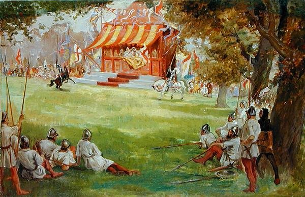 Un Torneo di Giostra, da Sir Nigel e la Compagnia Bianca di Sir Arthur Conan Doyle da George Edmund Butler
