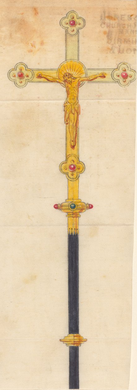 Progetti eseguiti per Jones e Willis, lavoratori in metallo e legno e produttori di mobili per chiese di Birmingham e Londra da George Edmund Street