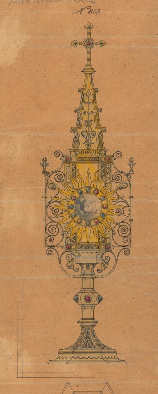 Progetti eseguiti per Jones e Willis, lavoratori in metallo e legno e produttori di mobili per chiese di Birmingham e Londra da George Edmund Street