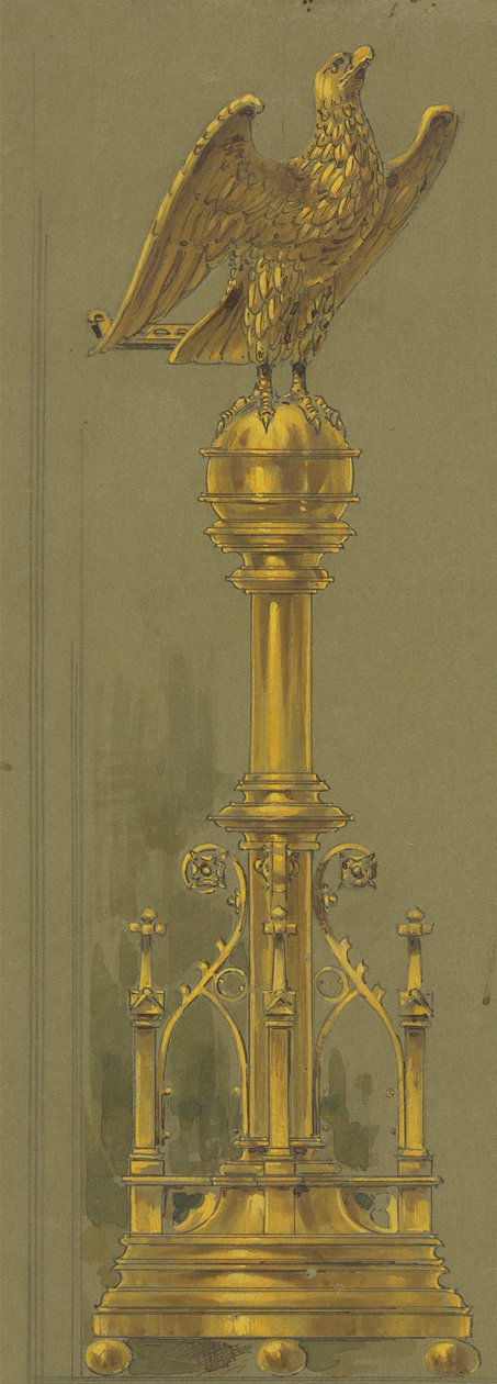 Progetti eseguiti per Jones e Willis, lavoratori in metallo e legno e produttori di mobili per chiese di Birmingham e Londra da George Edmund Street