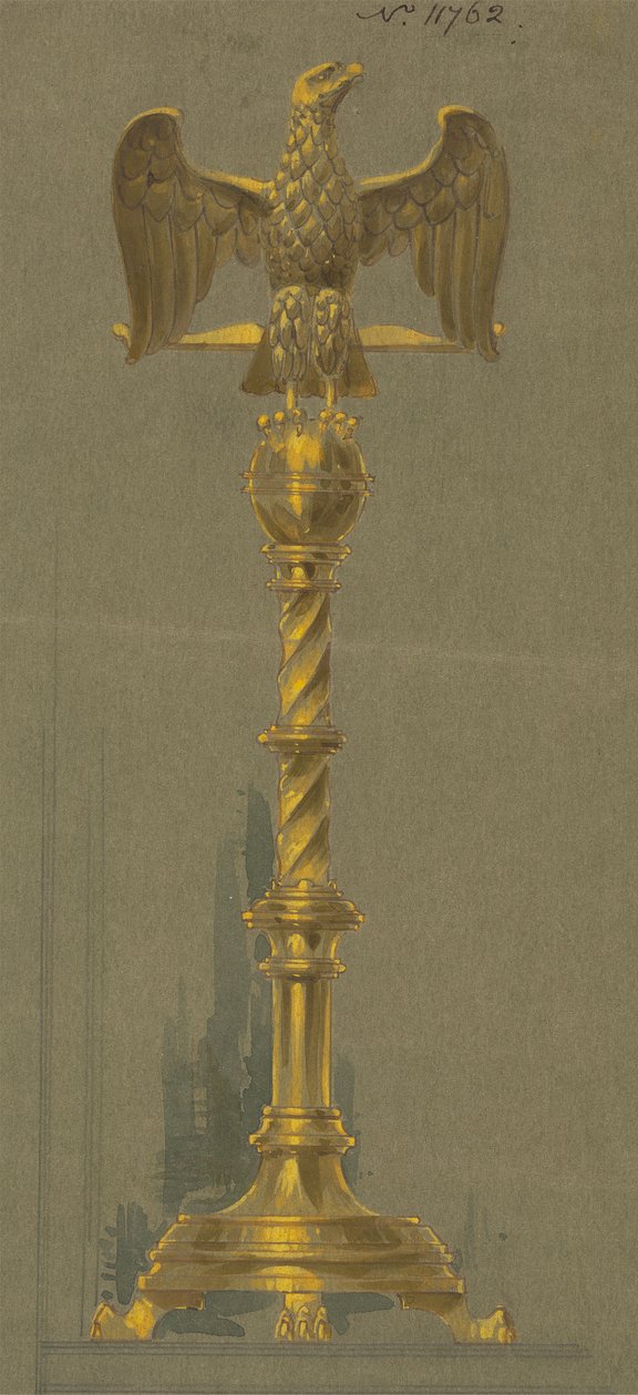 Progetti eseguiti per Jones e Willis, lavoratori in metallo e legno e produttori di mobili per chiese di Birmingham e Londra da George Edmund Street