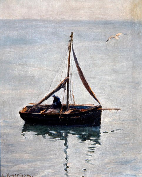 Riparando le reti, c.1910 da George Edward Robertson