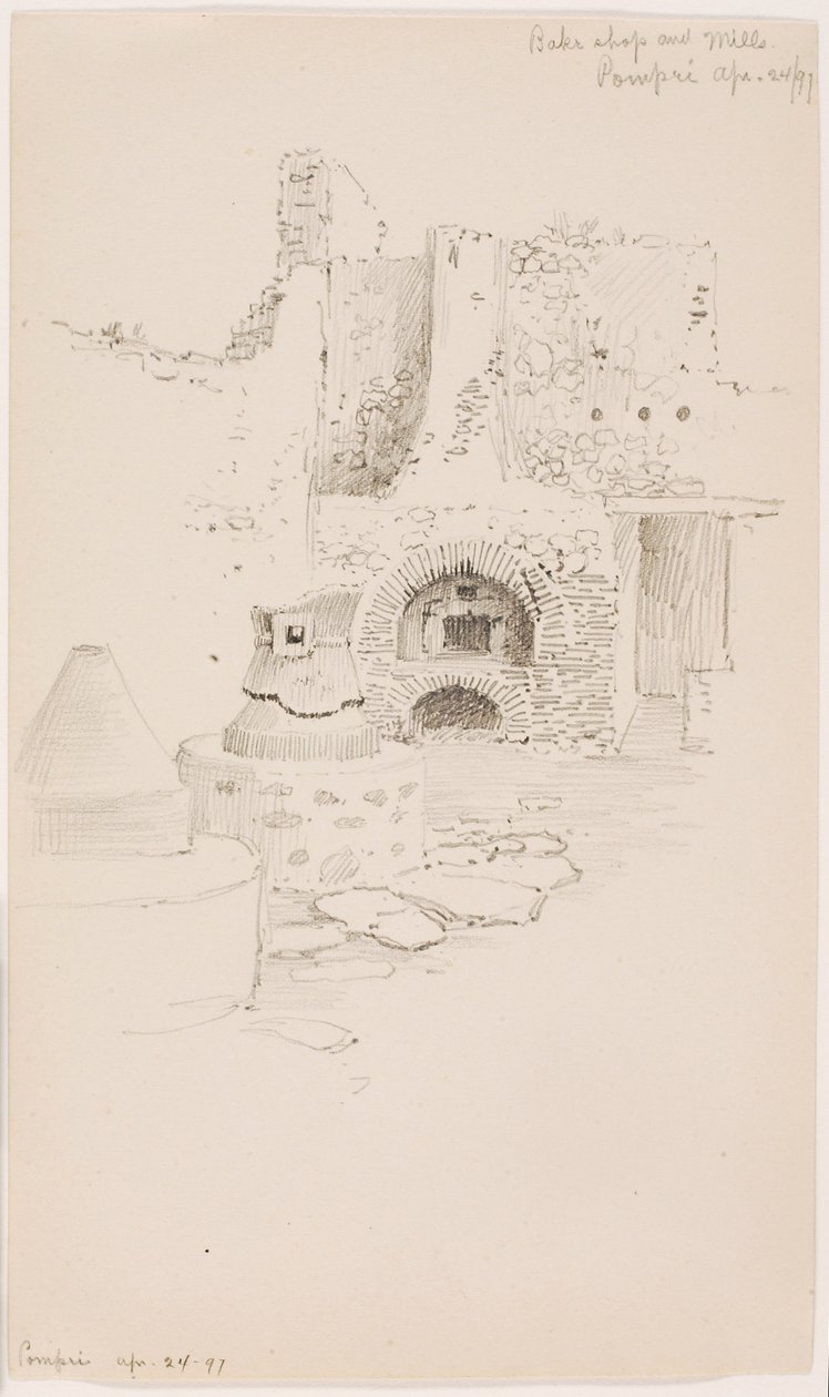 Panificio e Mulini, Pompei da George Elbert Burr