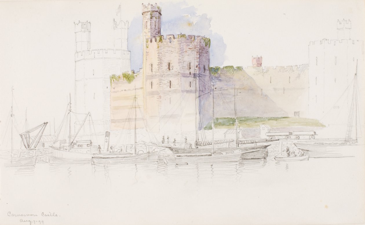 Castello di Caernarvon, 1899 da George Elbert Burr