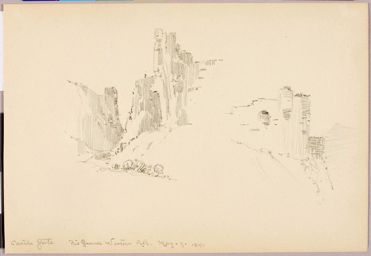 Porta del castello, ferrovia Rio Grande Western da George Elbert Burr