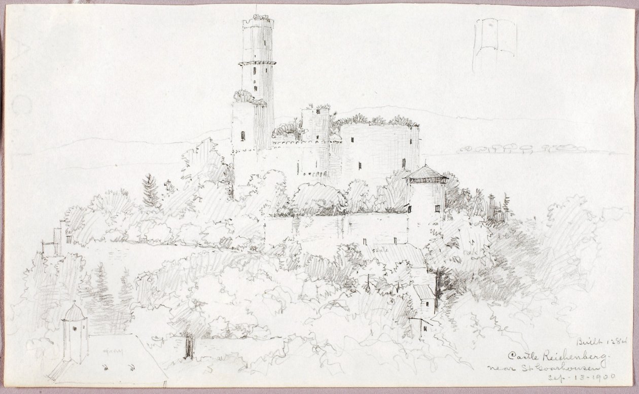 Castello di Reichenberg, vicino a St. Goarshausen da George Elbert Burr