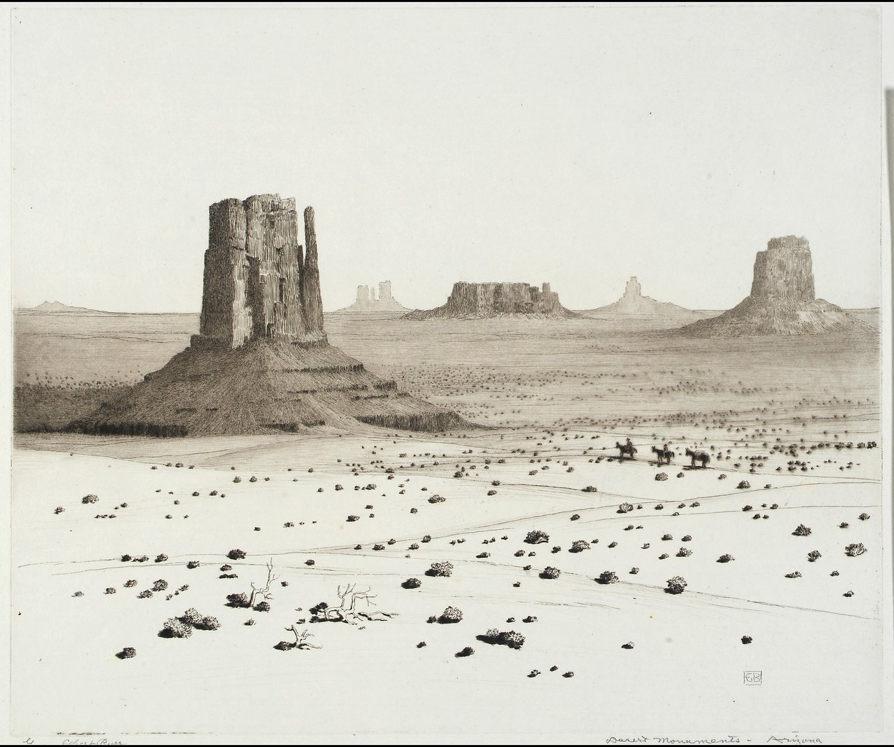 Monumenti del deserto, Arizona da George Elbert Burr