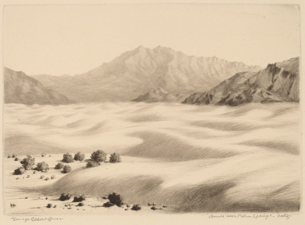 Dune vicino a Palm Springs, California (n.2) da George Elbert Burr