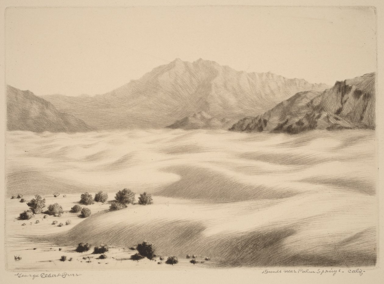 Dune nei pressi di Palm Springs, California (n. 2) da George Elbert Burr
