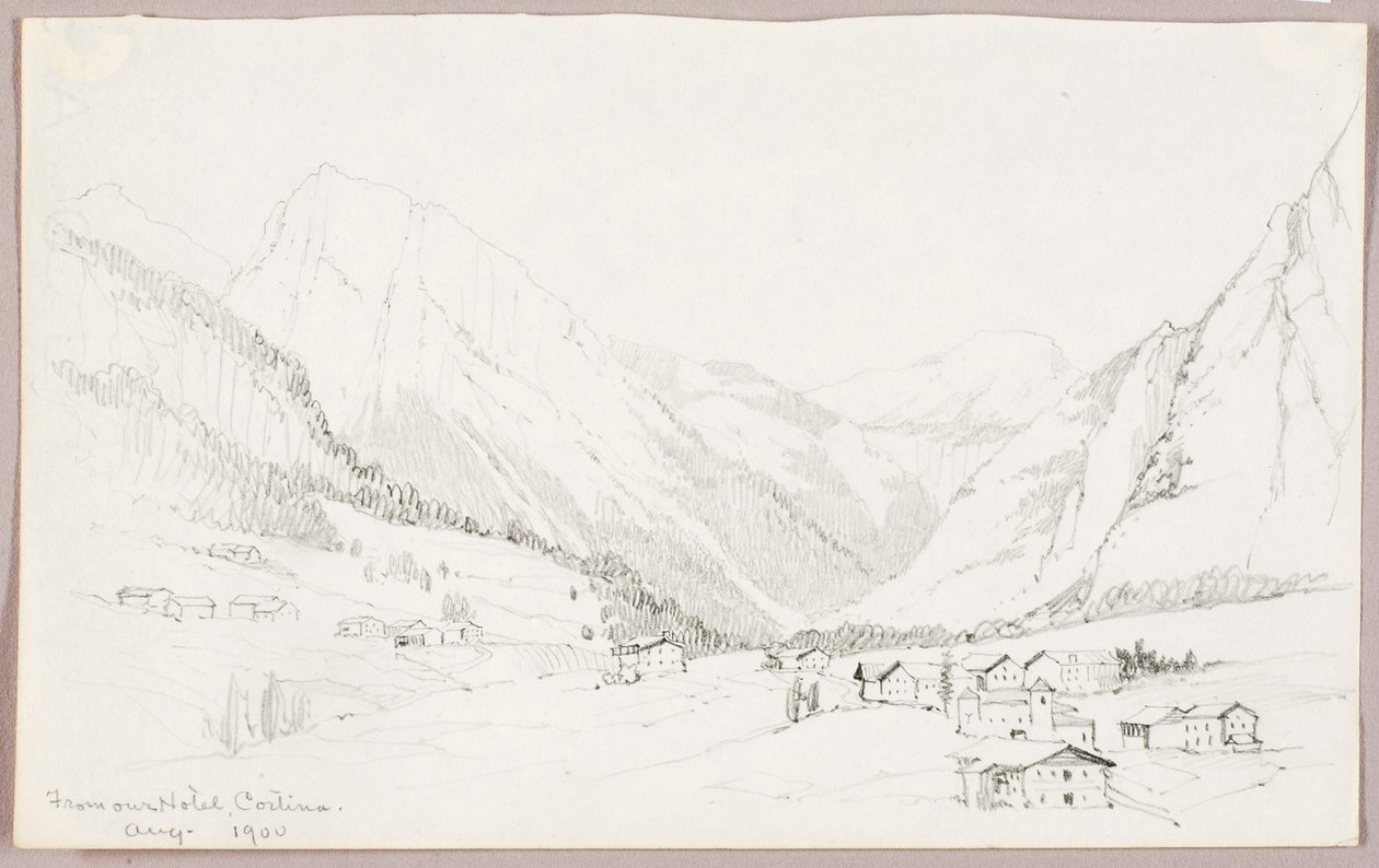 Dal nostro albergo, Cortina da George Elbert Burr