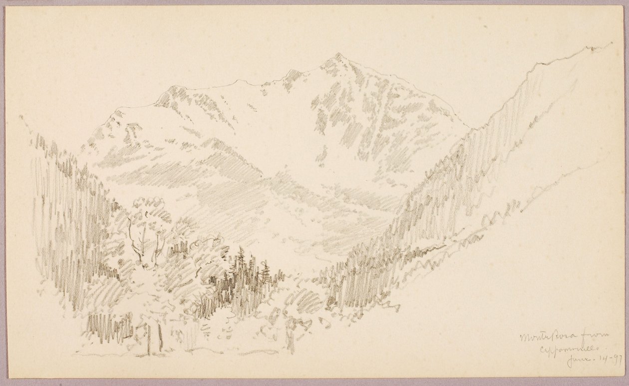 Monte Rosa from Ceppomorelli da George Elbert Burr
