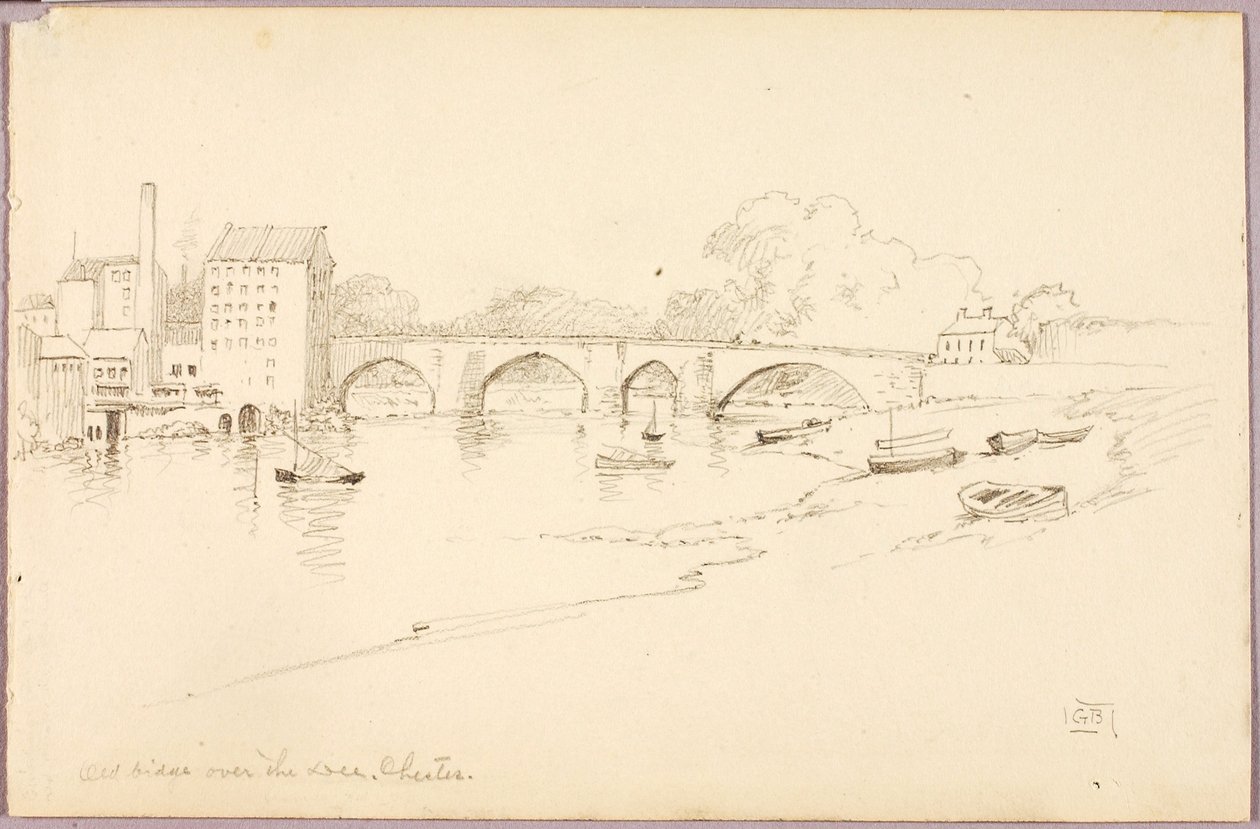 Vecchio ponte sul Dee, Chester da George Elbert Burr