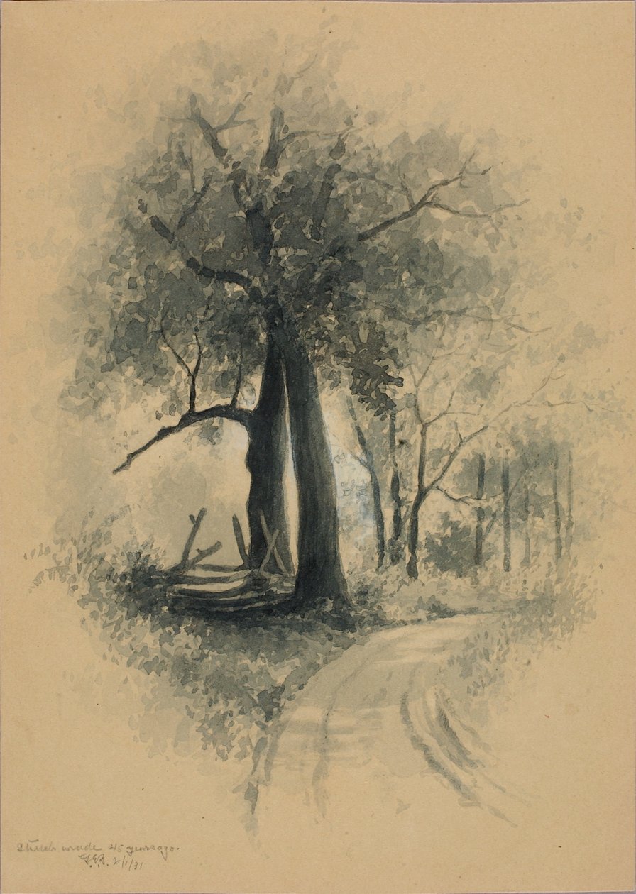 Schizzo realizzato 45 anni fa da George Elbert Burr