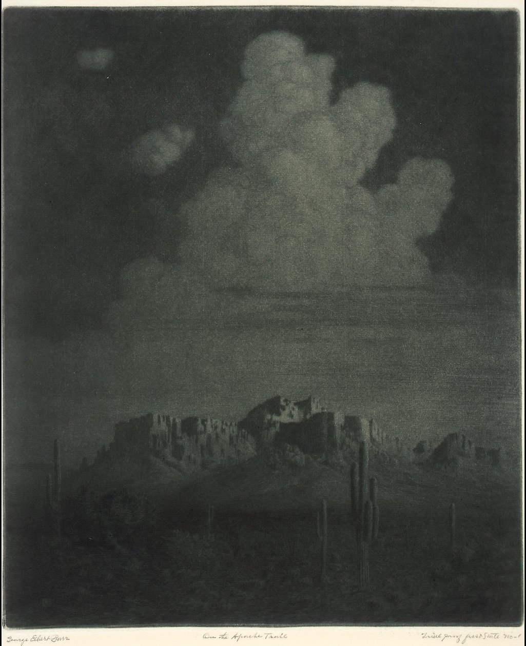 Superstition Mountain, Apache Trail, Arizona, a destra [n. 2] da George Elbert Burr