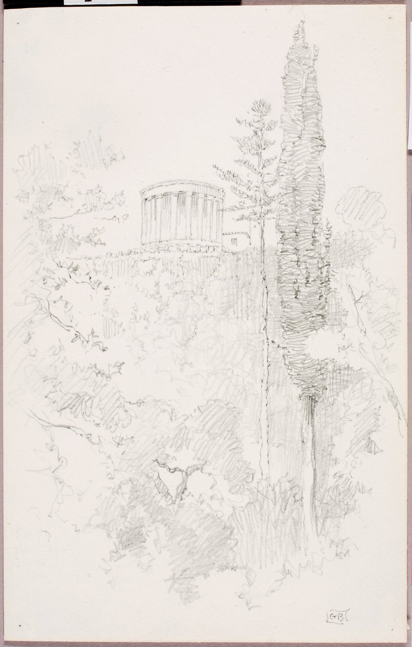 Tempio della Sibilla, Tivoli da George Elbert Burr