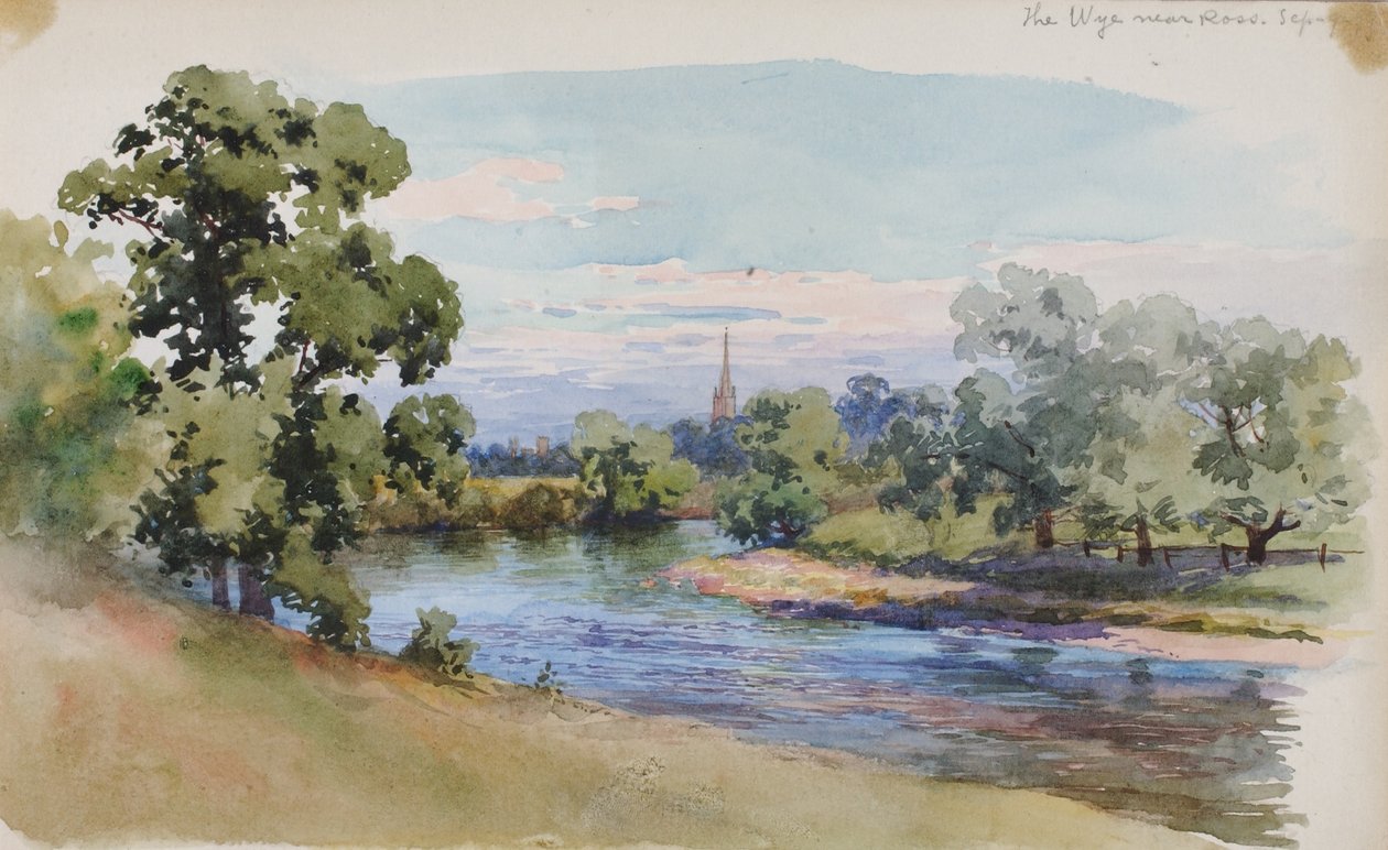 Il Wye vicino a Ross da George Elbert Burr