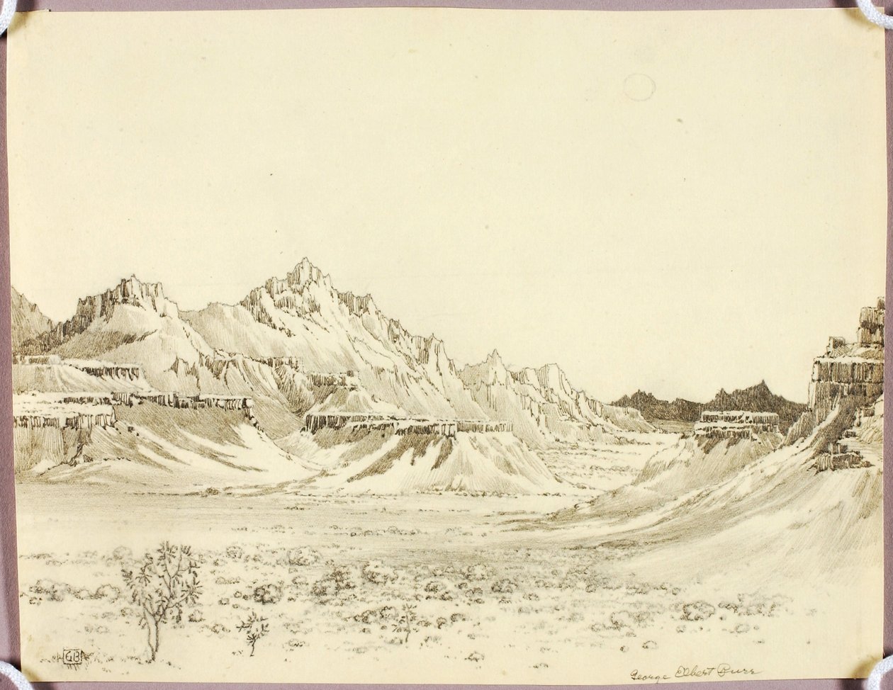 Senza titolo (disegno a trasferimento per “Arizona Night”) da George Elbert Burr